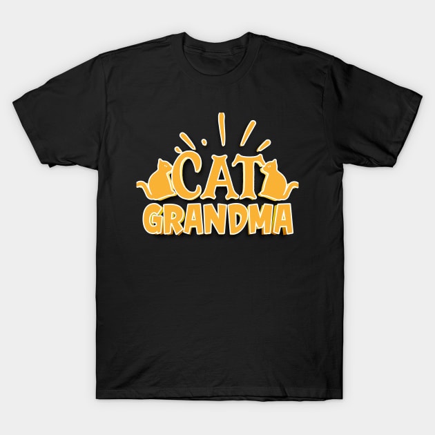 Cat Grandma 2 T-Shirt by goldstarling